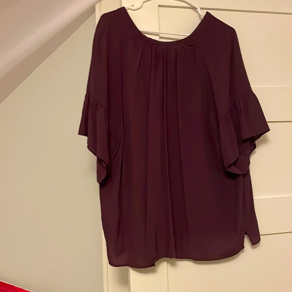 LOFT Ruffle Sleeve Blouse
